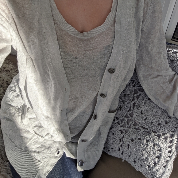 Michael Kors cardigan and tank top, Medium - Picture 4 of 13